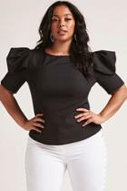 Forever21 Plus Size Puff-cap Sleeve Top