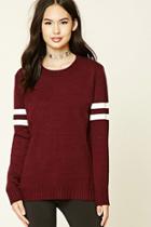 Forever21 Women's  Varsity Stripe Sweater