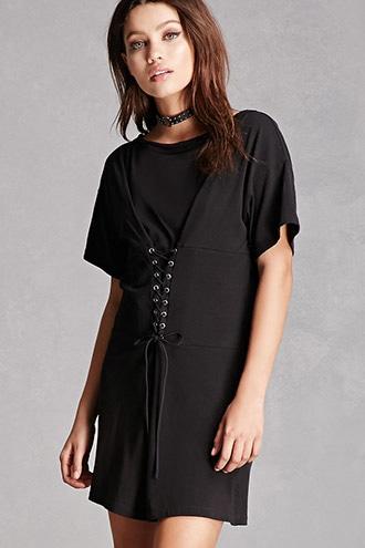 Forever21 Corset T-shirt Dress