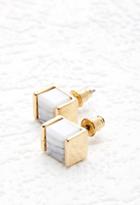 Forever21 Cube Faux Stone Studs