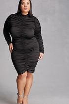 Forever21 Plus Size Ruched Zipper Dress