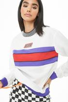 Forever21 Striped Panel Wind Pullover
