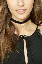 Forever21 Love Choker And Necklace Set