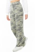 Forever21 Faded Camo Wide-leg Pants
