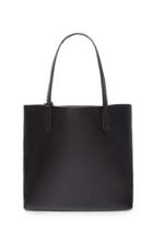 Forever21 Oversized Faux Leather Tote And Clutch (black)