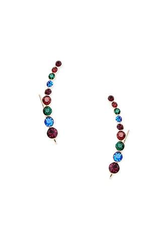 Forever21 Geo Faux Stone Ear Jackets