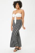 Forever21 Plus Size Striped Flared Wide-leg Pants
