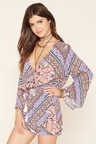 Forever21 Reverse Abstract Print Romper