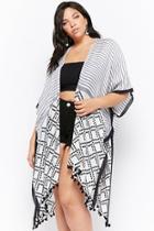 Forever21 Plus Size Mixed Print Poncho