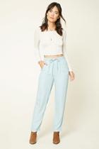 Forever21 Women's  Woven Chambray Pants