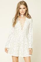 Forever21 Lace Fit And Flare Dress