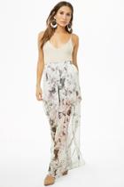 Forever21 Floral Print Vented Pants