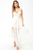 Forever21 Lace Bodice Chiffon Gown