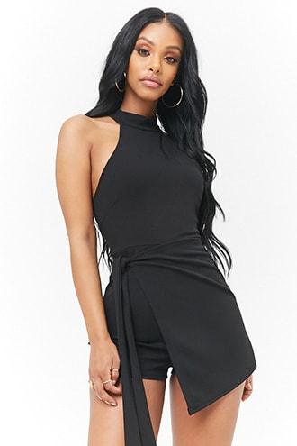 Forever21 Sleeveless Wrap Romper