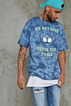 21 Men Men's  Tie Dye Alien Graphic Tee