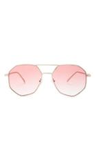 Forever21 Tinted Hexagon Sunglasses