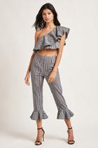 Forever21 Striped Ruffle Pants