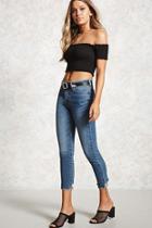 Forever21 Raw-cut Ankle Jeans