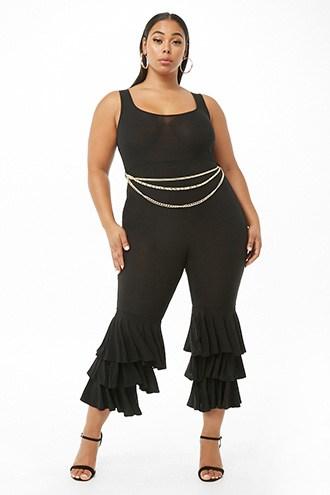 Forever21 Plus Size Chain Belt Jumpsuit