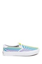 Forever21 Men Straye Rainbow Checkered Slip-ons