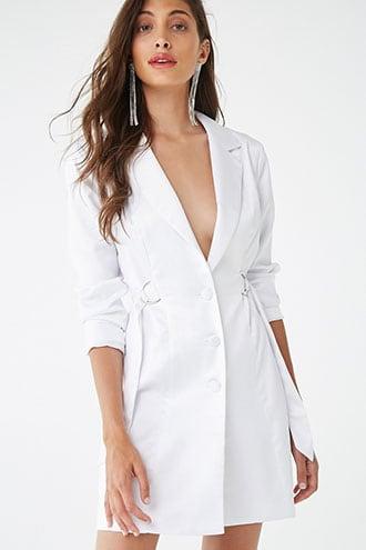 Forever21 Satin Belted Blazer Dress