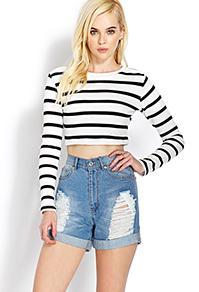 Forever21 Rodeo Denim Shorts