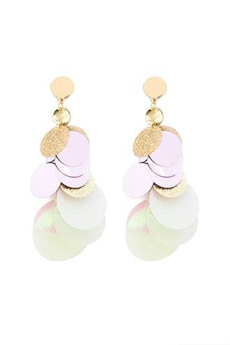 Forever21 Tiered Sequin Drop Earrings