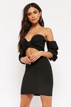 Forever21 Off-the-shoulder Crop Top & Skirt Set