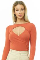 Forever21 Cutout Cross-front Top