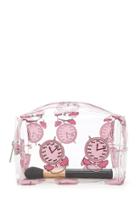 Forever21 Alarm Clock Print Makeup Bag