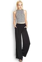 Forever21 Pleated Wide-leg Pants
