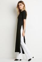 Forever21 Longline Side-slit Tee