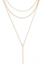 Forever21 Layered Lariat Chain Necklace