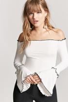 Forever21 Bell Sleeve Off-the-shoulder Top