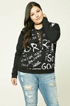 Forever21 Plus Size Sorry Graphic Sweater