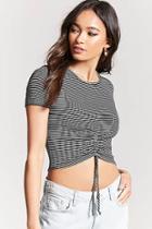Forever21 Ruched Stripe Tee