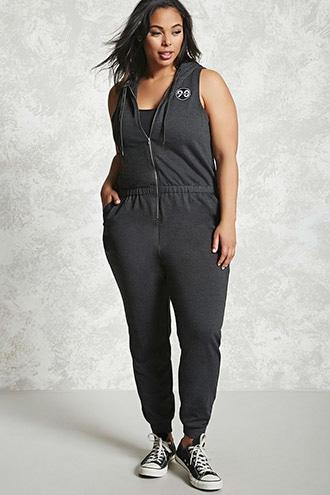 Forever21 Plus Size Patch Jumpsuit