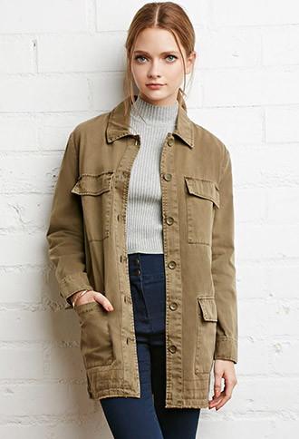 Forever21 Collared Utility Jacket
