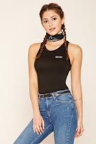 Forever21 Women's  Bossy Lady Graphic Top