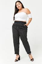 Forever21 Plus Size Striped High-rise Pants
