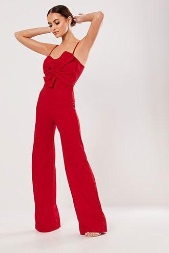 Forever21 Missguided Bow Jumpsuit