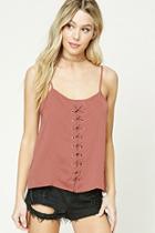 Forever21 Satin Lace-up Cami