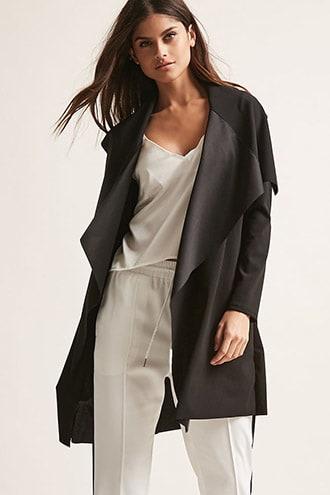 Forever21 Belted Longline Jacket