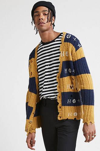 Forever21 Happiness Distressed Cardigan