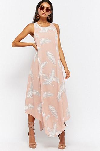 Forever21 Palm Frond Print Maxi Dress