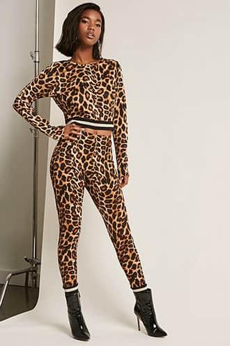 Forever21 Leopard-print Joggers