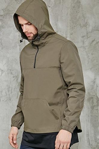 Forever21 Nylon Hooded Anorak