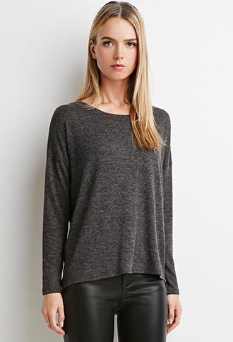 Love21 Women's  Chiffon-paneled Sweater