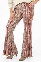 Forever21 Plus Size Multicolor Striped Flare Pants