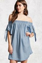 Forever21 Self-tie Chambray Dress